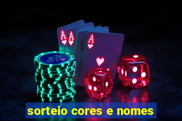 sorteio cores e nomes