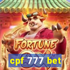 cpf 777 bet