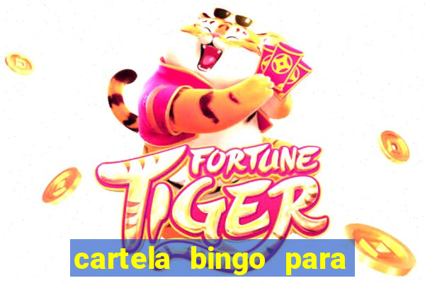 cartela bingo para cha de cozinha imprimir gratis