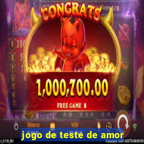 jogo de teste de amor