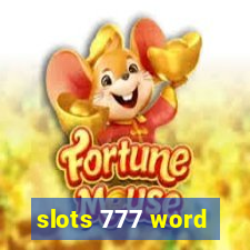 slots 777 word