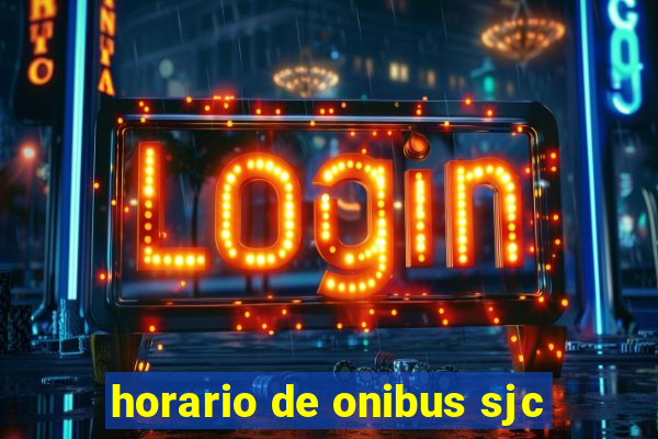 horario de onibus sjc