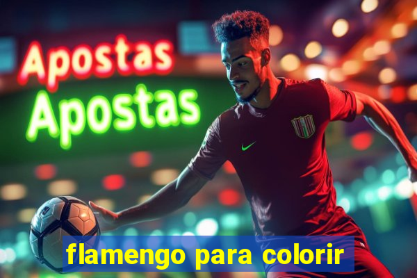 flamengo para colorir