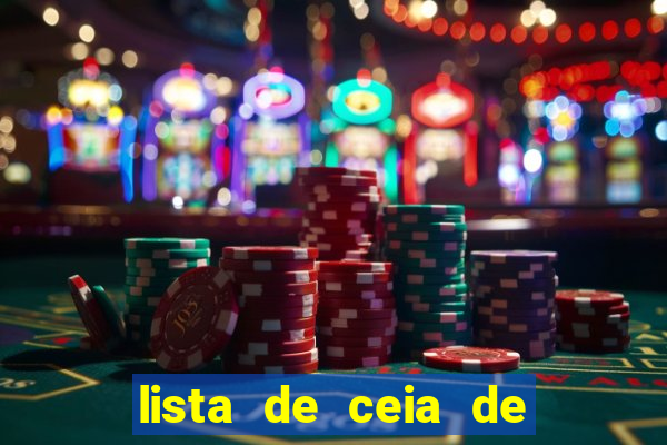 lista de ceia de natal para 20 pessoas