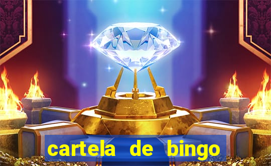 cartela de bingo pra imprimir