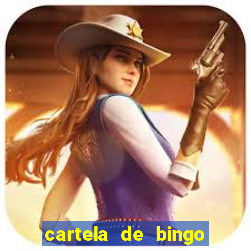 cartela de bingo pra imprimir