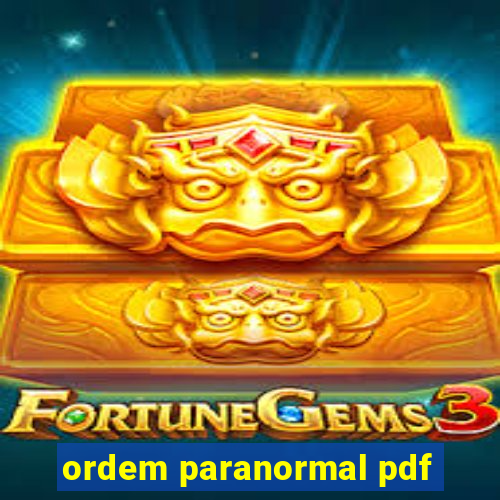 ordem paranormal pdf