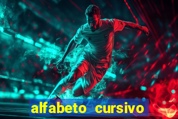 alfabeto cursivo para treinar caligrafia