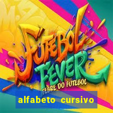 alfabeto cursivo para treinar caligrafia