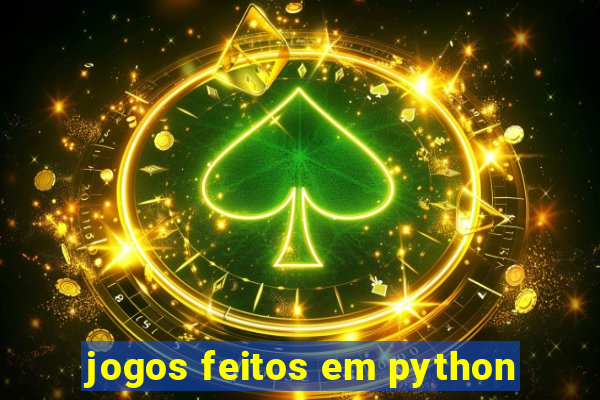 jogos feitos em python