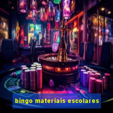 bingo materiais escolares