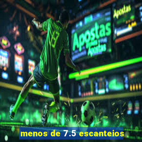 menos de 7.5 escanteios