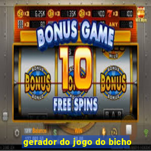 gerador do jogo do bicho