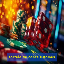 sorteio de cores e nomes