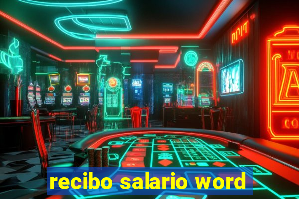 recibo salario word