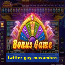 twitter gay mavambos