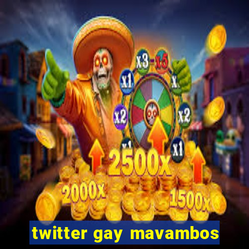 twitter gay mavambos