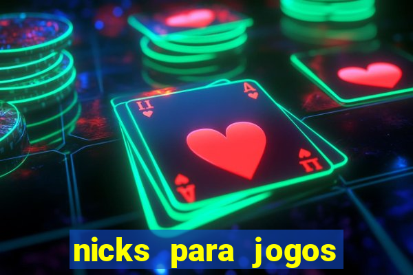 nicks para jogos de tiro