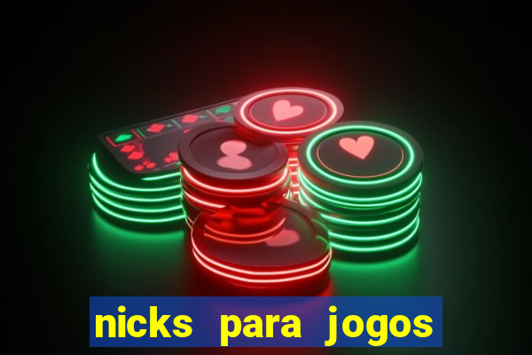 nicks para jogos de tiro