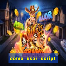 como usar script no cmsp