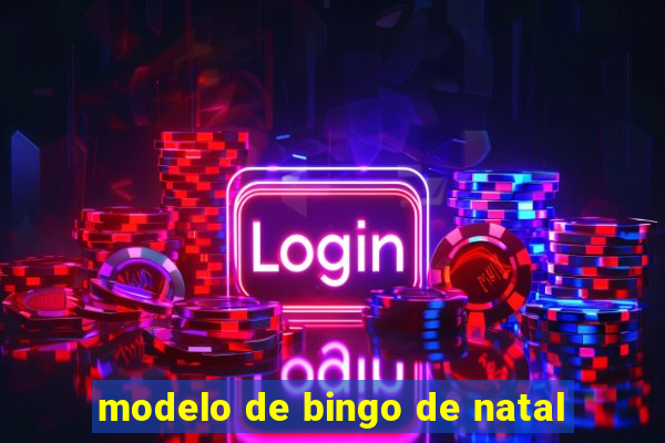 modelo de bingo de natal