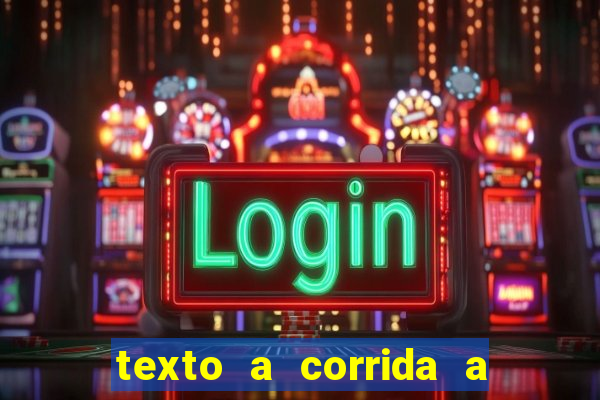 texto a corrida a lagarta lili