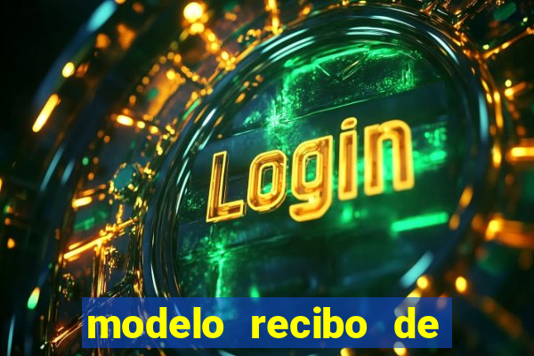 modelo recibo de pagamento autonomo