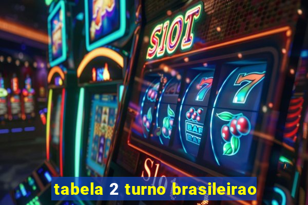 tabela 2 turno brasileirao