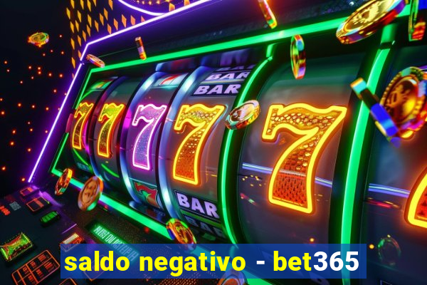 saldo negativo - bet365