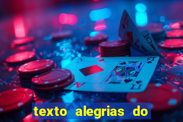 texto alegrias do natal com interpretação e gabarito