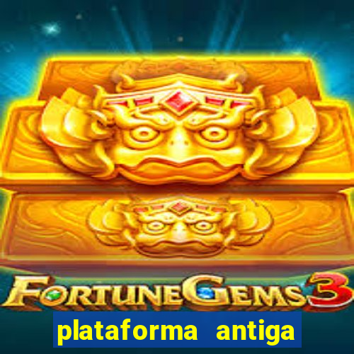 plataforma antiga de jogos