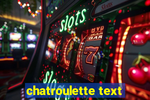 chatroulette text