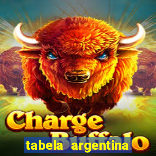 tabela argentina torneo betano