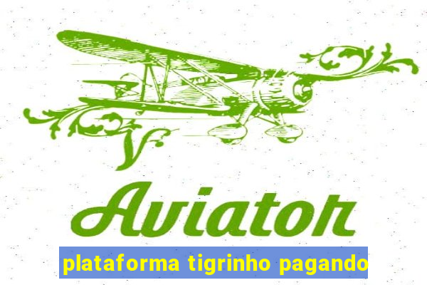 plataforma tigrinho pagando