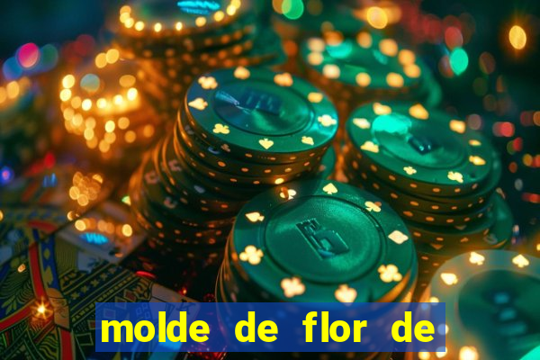 molde de flor de eva grande para imprimir