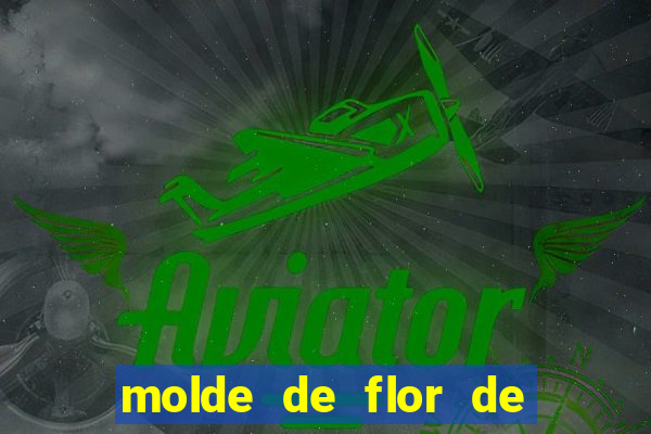 molde de flor de eva grande para imprimir