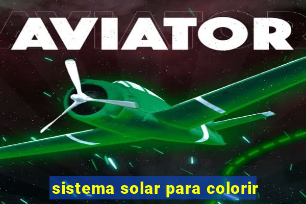 sistema solar para colorir