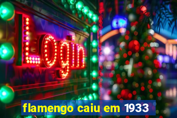 flamengo caiu em 1933