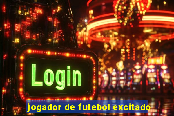 jogador de futebol excitado