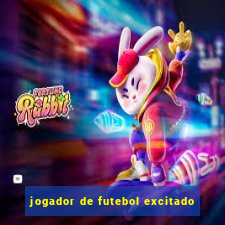 jogador de futebol excitado