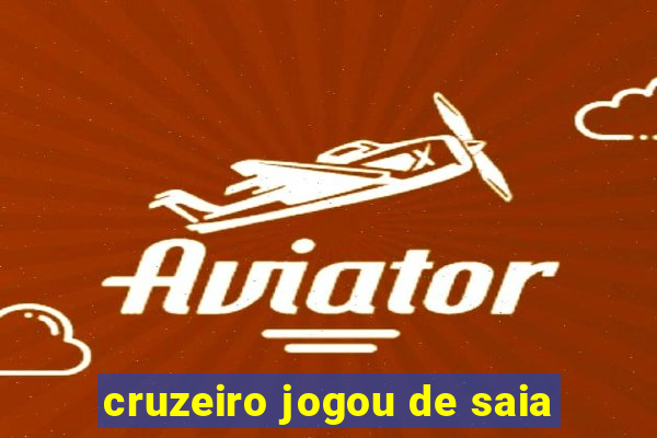 cruzeiro jogou de saia