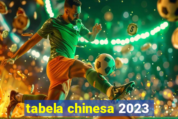 tabela chinesa 2023