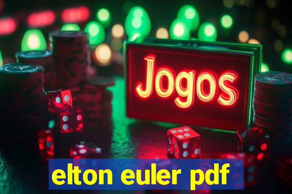 elton euler pdf