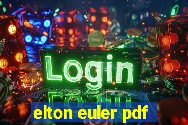 elton euler pdf