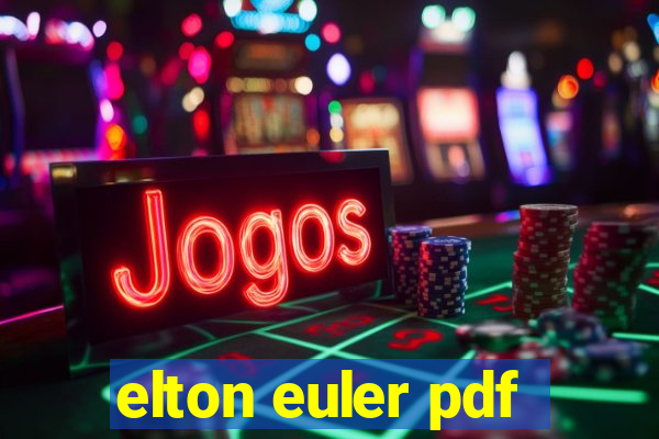 elton euler pdf