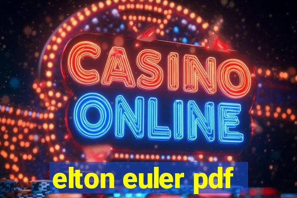 elton euler pdf