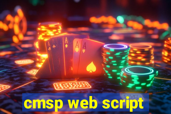 cmsp web script