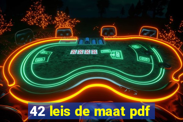 42 leis de maat pdf