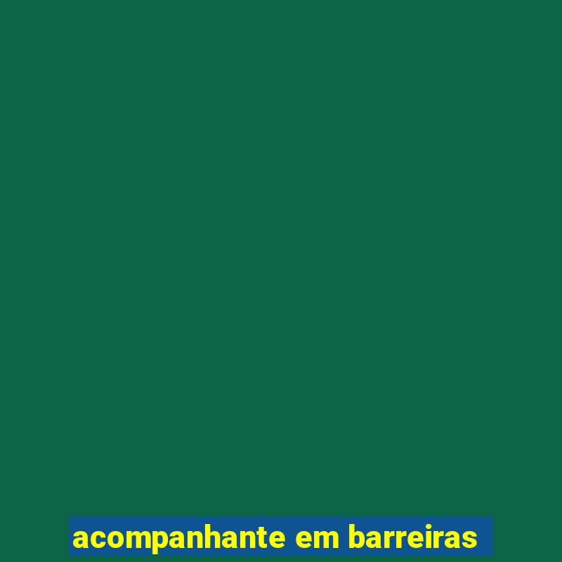 acompanhante em barreiras