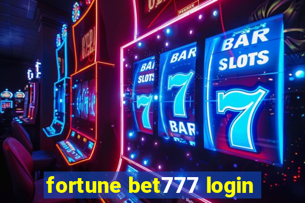 fortune bet777 login